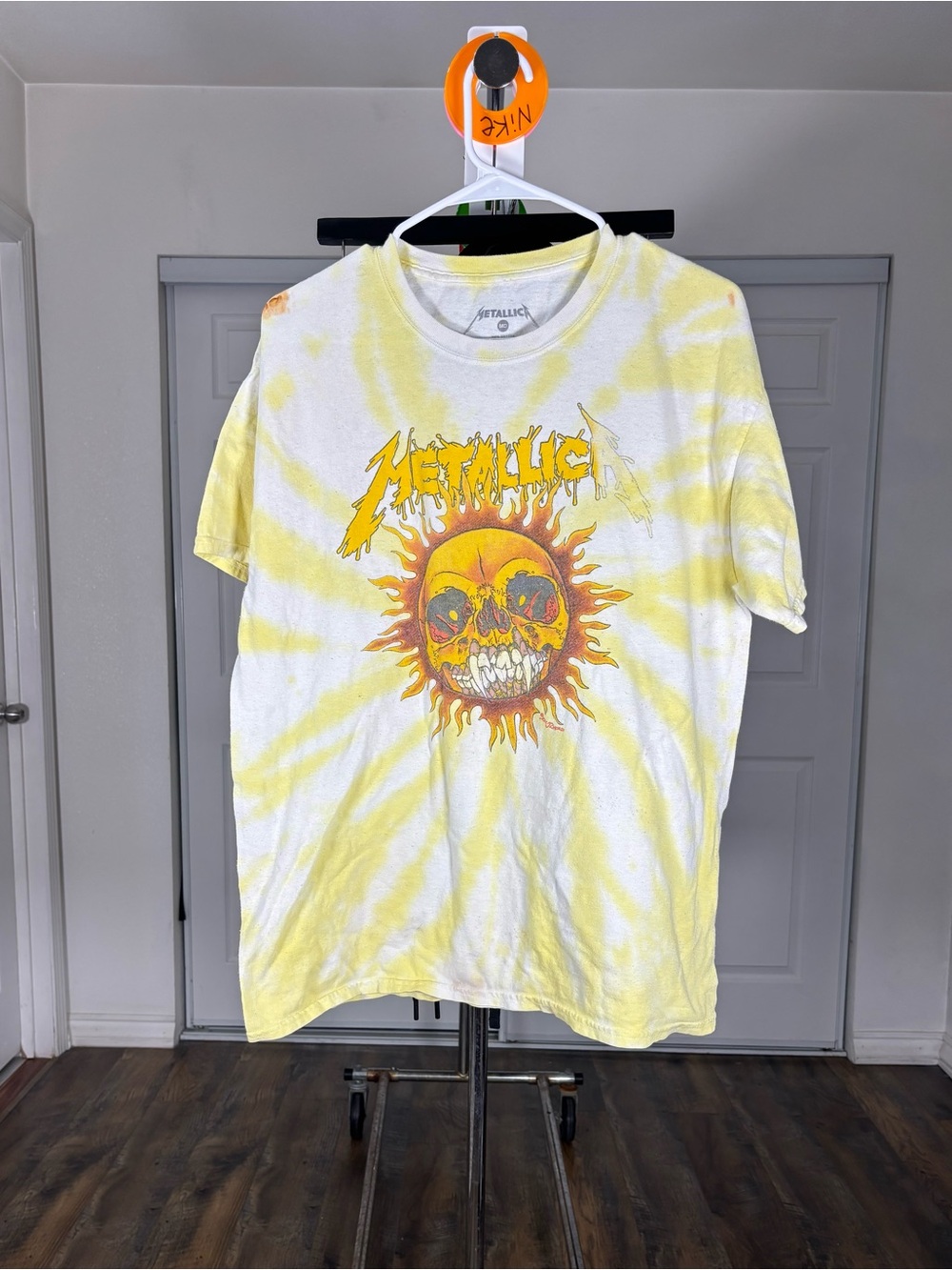 Metallica yellow Tie-Dye Graphic Tee